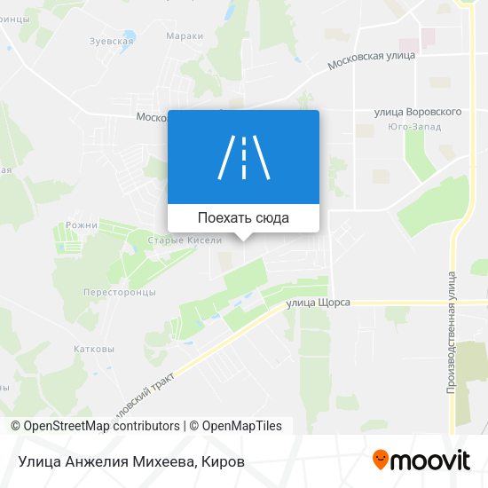 Карта Улица Анжелия Михеева