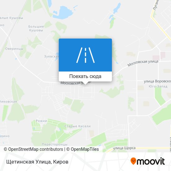 Карта Щетинская Улица