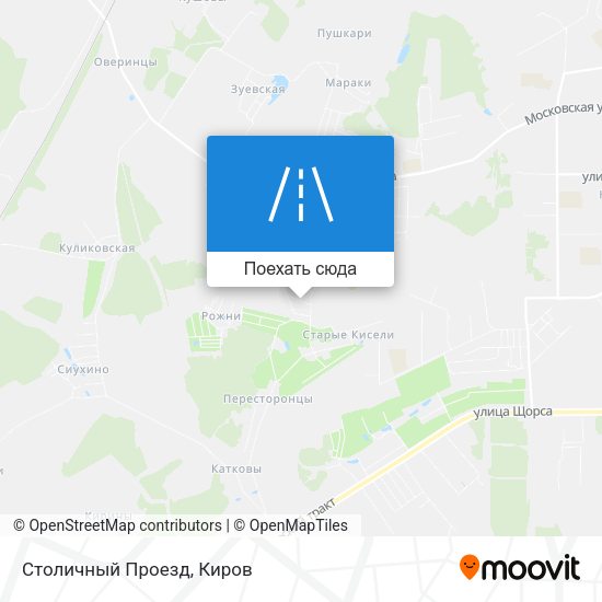 Карта Столичный Проезд