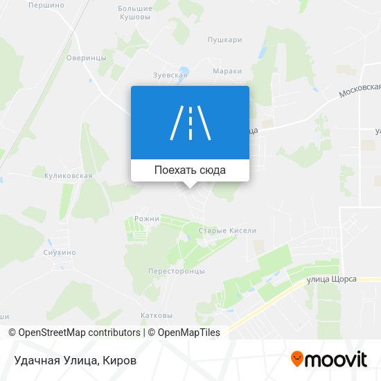 Карта Удачная Улица