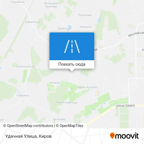 Карта Удачная Улица