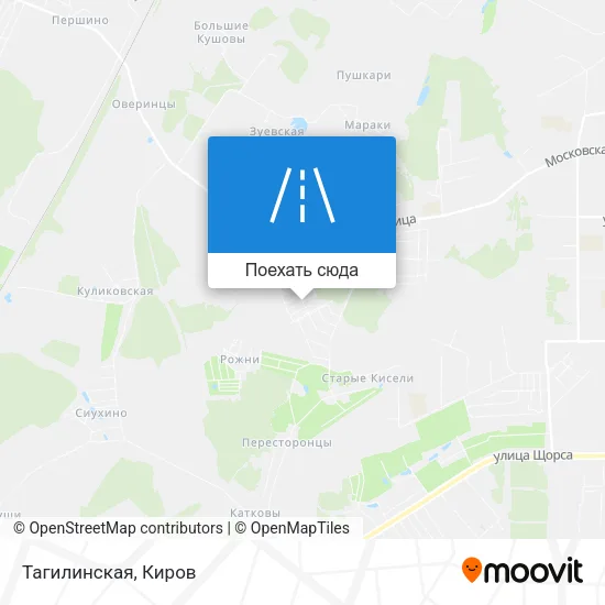 Карта Тагилинская