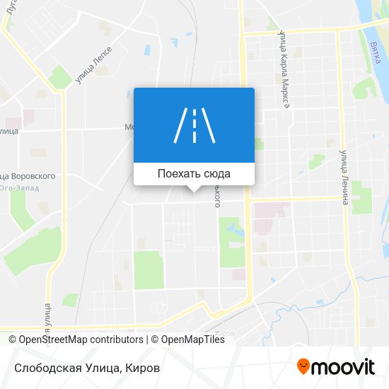 Карта Слободская Улица