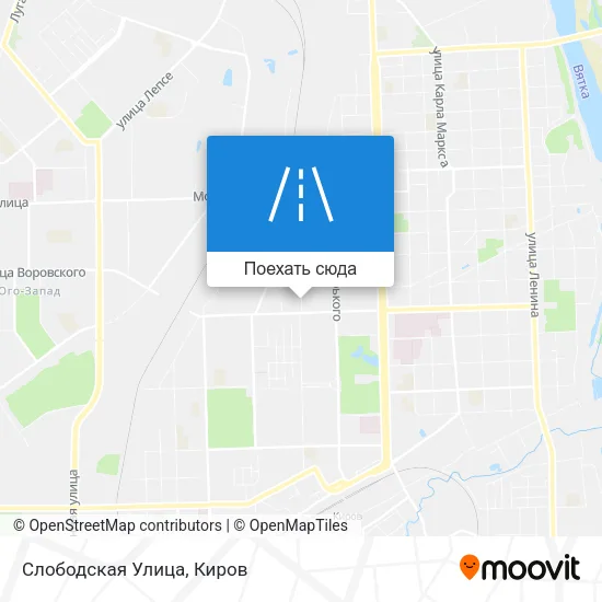 Карта Слободская Улица