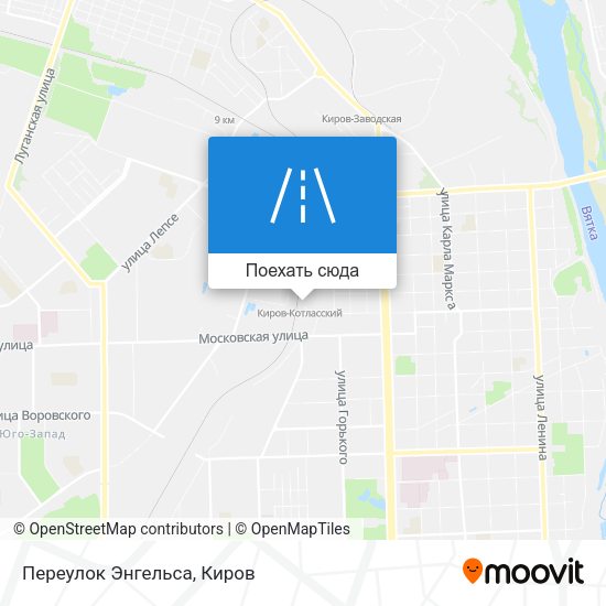 Карта Переулок Энгельса