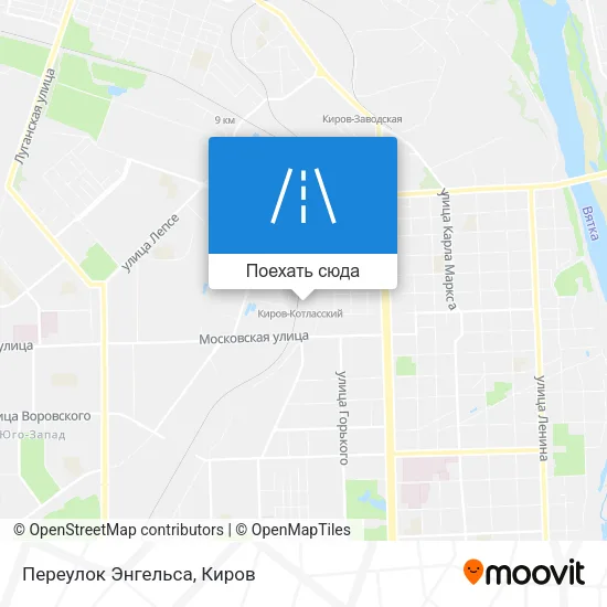 Карта Переулок Энгельса