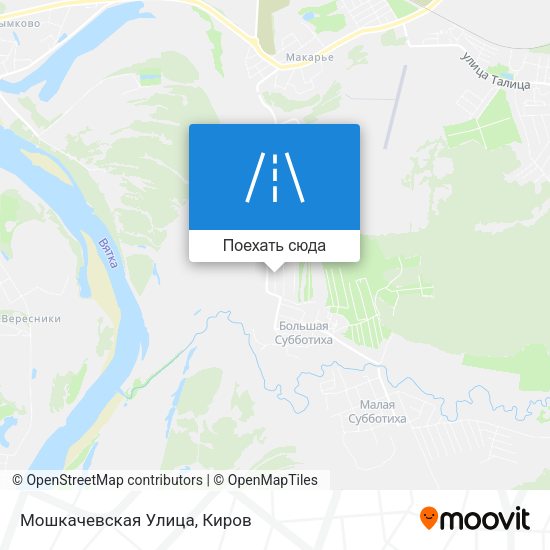 Карта Мошкачевская Улица
