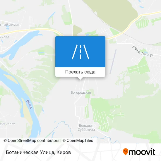Карта Ботаническая Улица