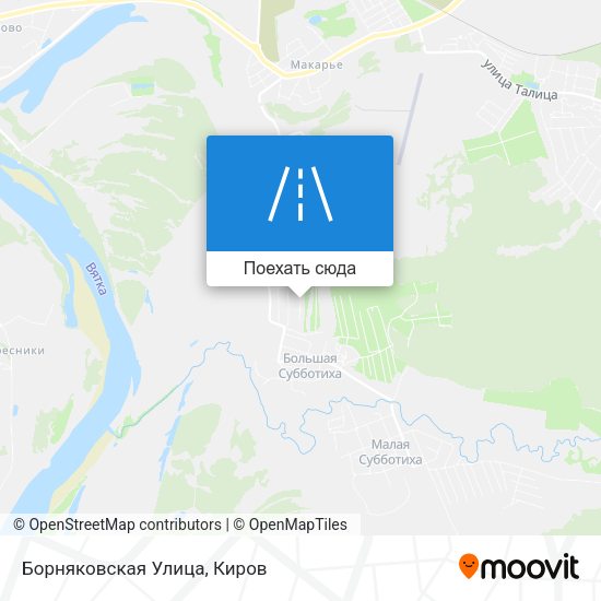 Карта Борняковская Улица