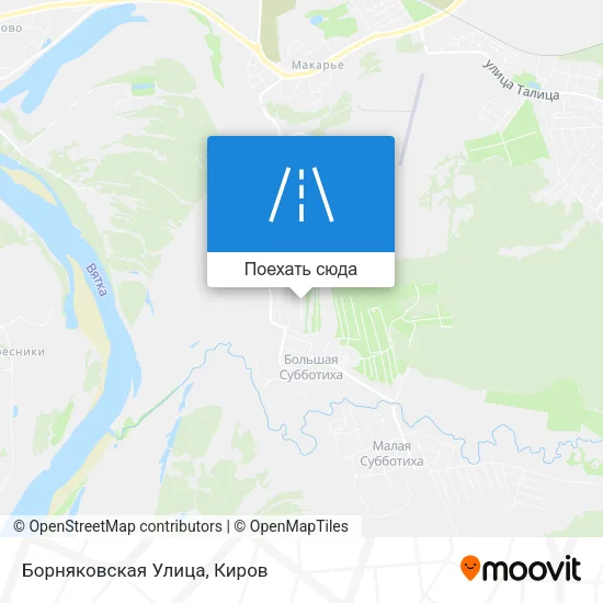 Карта Борняковская Улица