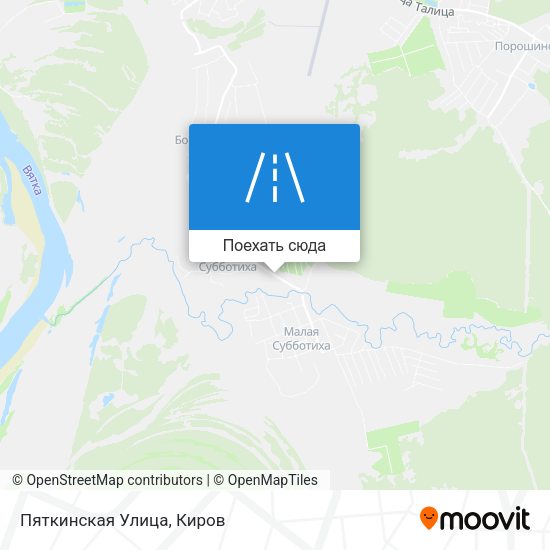 Карта Пяткинская Улица