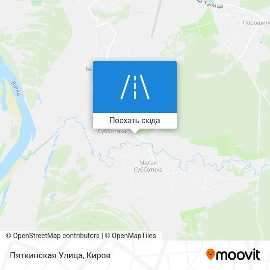 Карта Пяткинская Улица