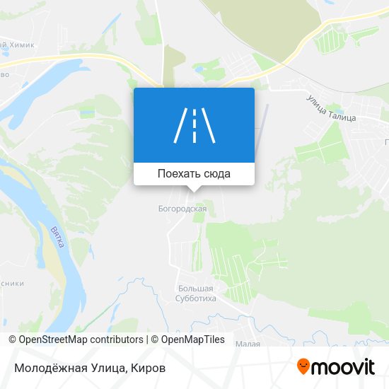 Карта Молодёжная Улица