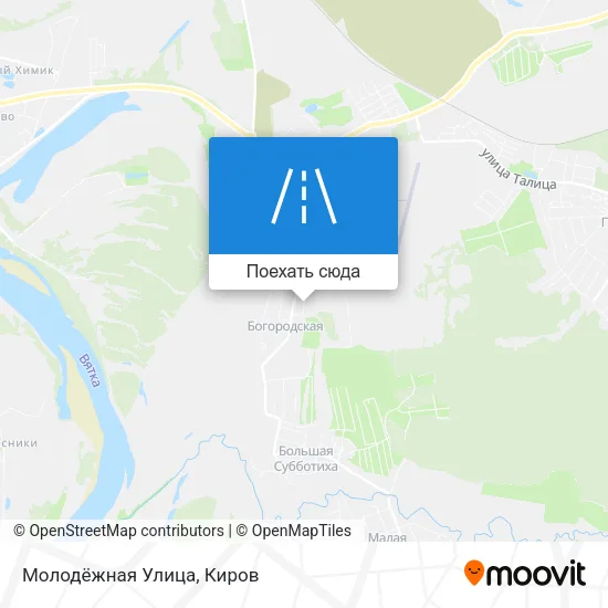 Карта Молодёжная Улица
