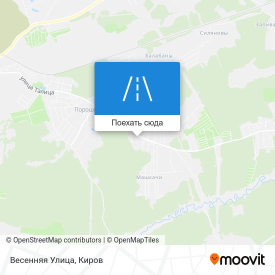 Карта Весенняя Улица