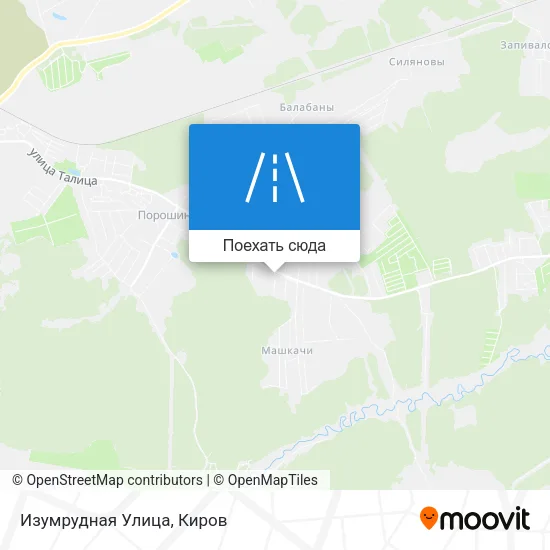 Карта Изумрудная Улица