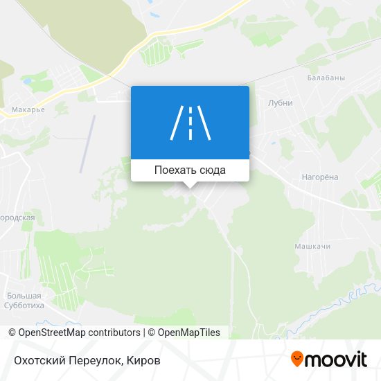 Карта Охотский Переулок