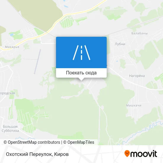 Карта Охотский Переулок
