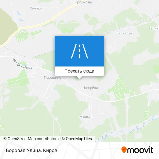 Карта Боровая Улица