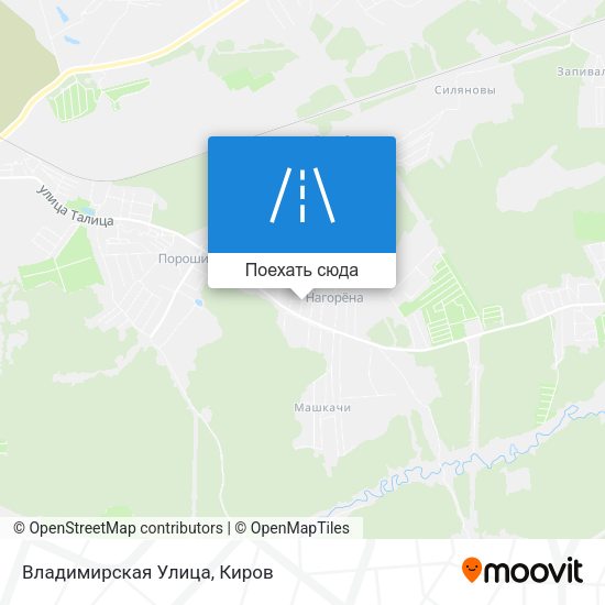 Карта Владимирская Улица