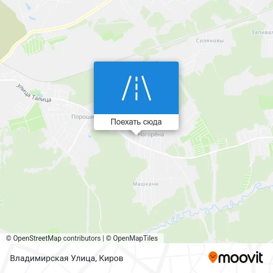 Карта Владимирская Улица