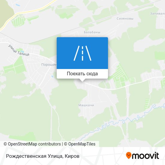 Карта Рождественская Улица