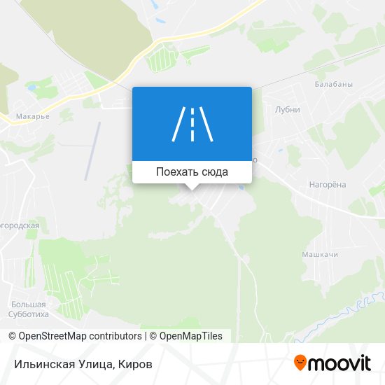 Карта Ильинская Улица
