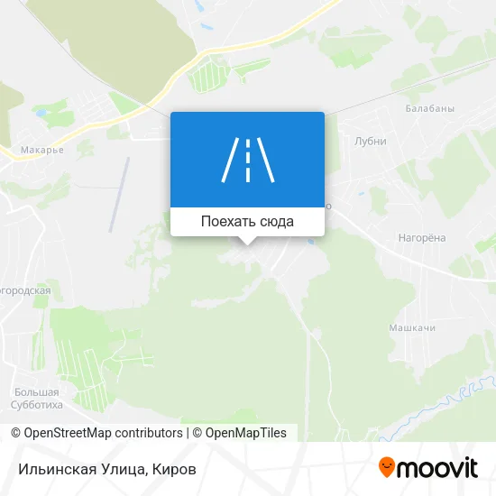 Карта Ильинская Улица