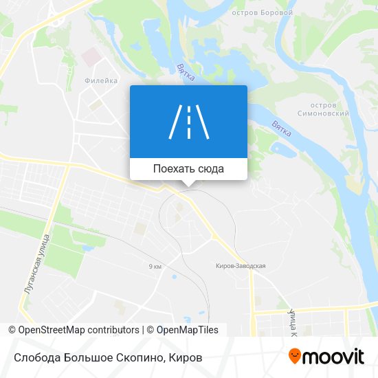 Карта Слобода Большое Скопино