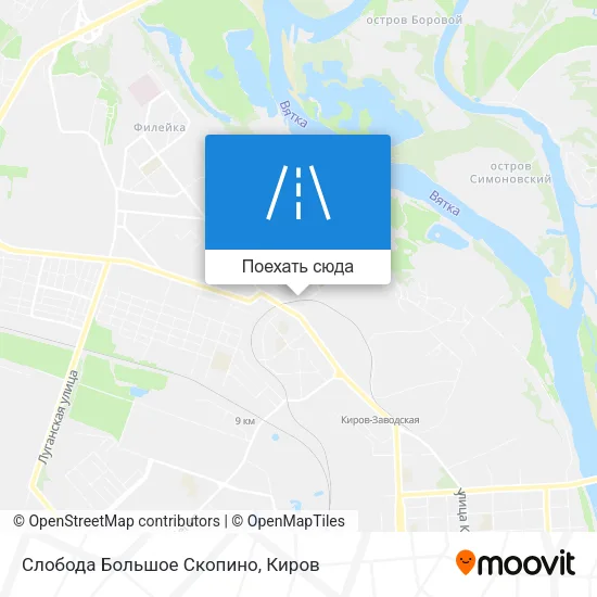 Карта Слобода Большое Скопино