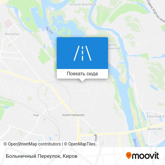 Карта Больничный Переулок