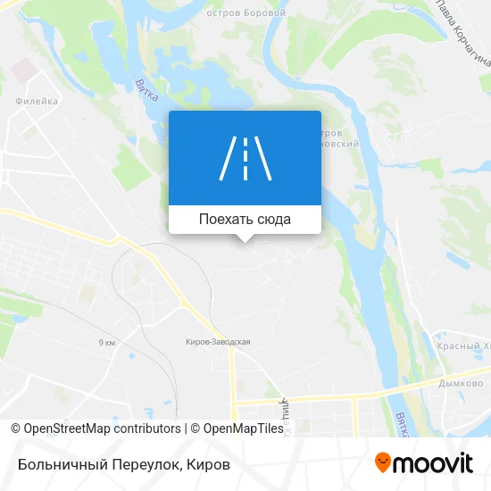 Карта Больничный Переулок