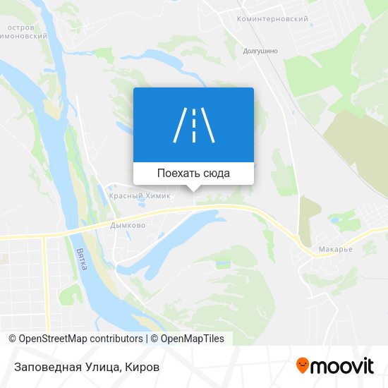 Карта Заповедная Улица