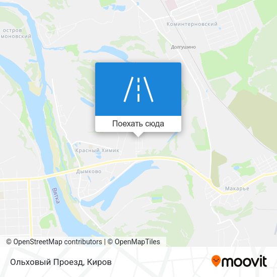 Карта Ольховый Проезд