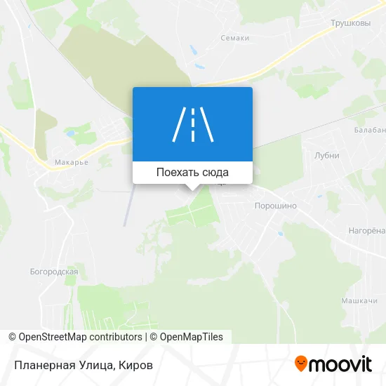 Карта Планерная Улица