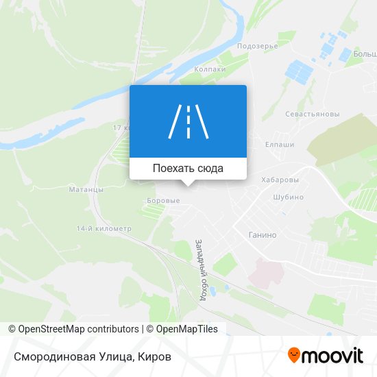 Карта Смородиновая Улица