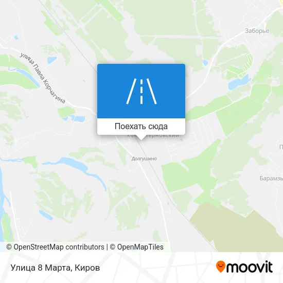 Карта Улица 8 Марта
