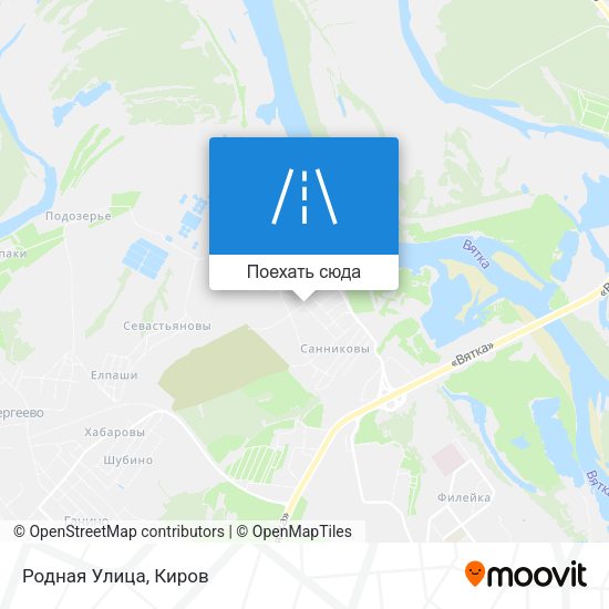 Карта Родная Улица
