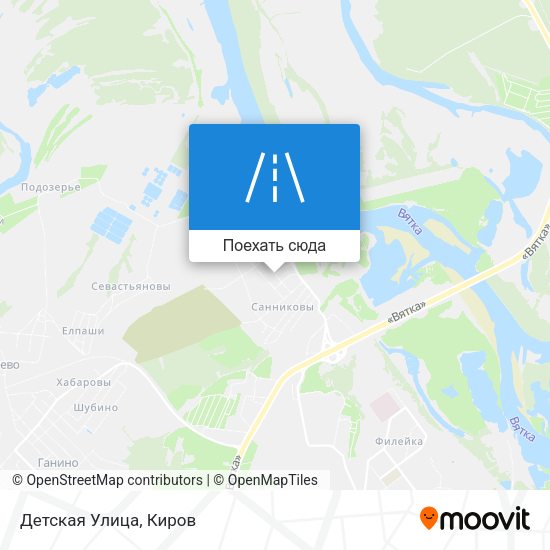 Карта Детская Улица