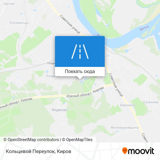 Карта Кольцевой Переулок