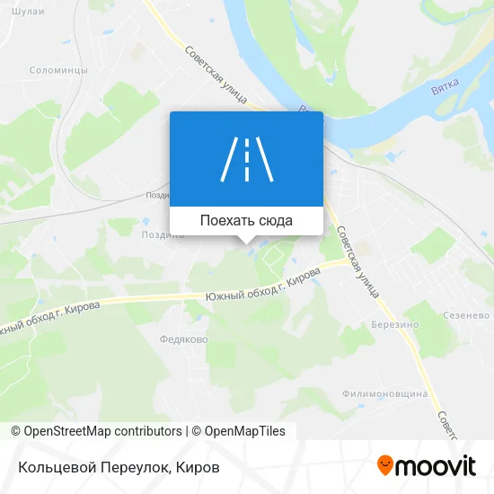 Карта Кольцевой Переулок