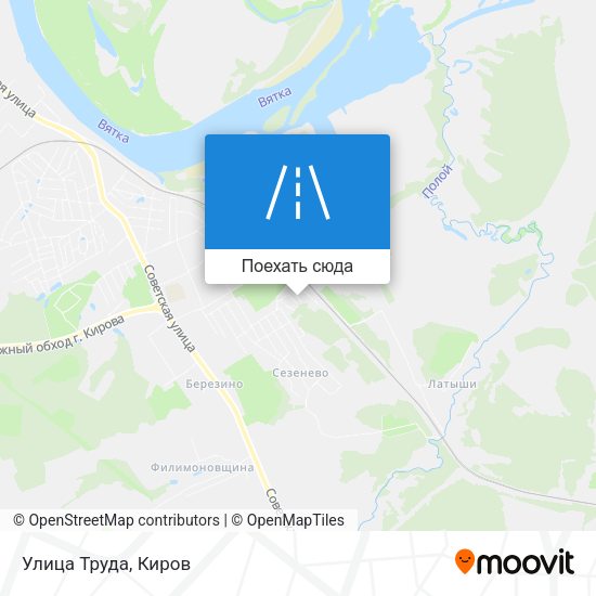 Карта Улица Труда
