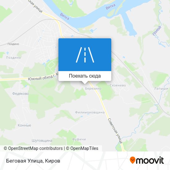 Карта Беговая Улица
