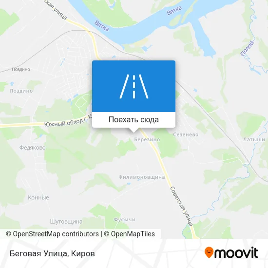 Карта Беговая Улица