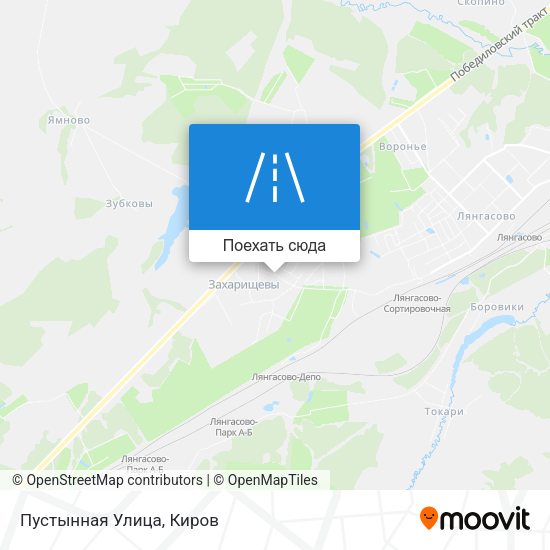 Карта Пустынная Улица
