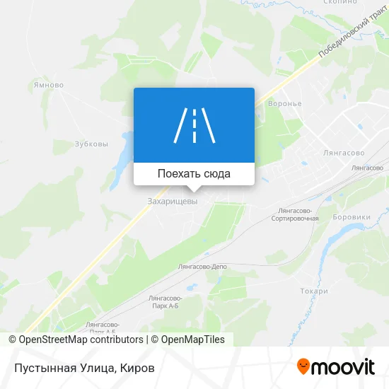Карта Пустынная Улица