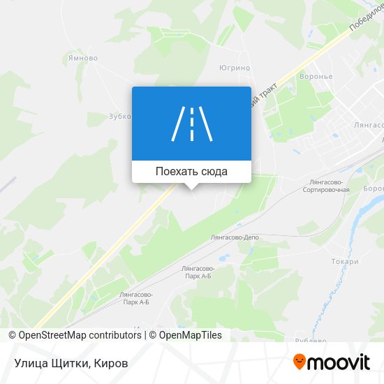 Карта Улица Щитки
