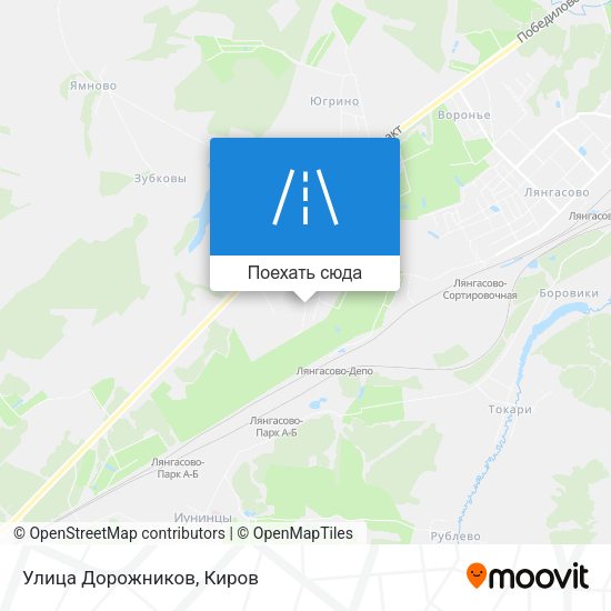 Карта Улица Дорожников