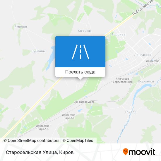 Карта Старосельская Улица