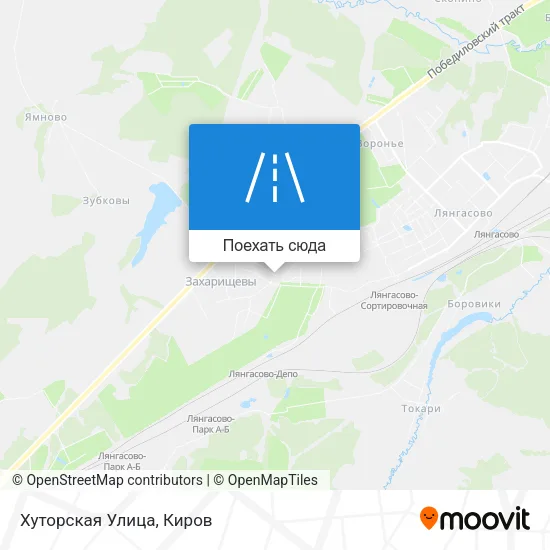 Карта Хуторская Улица
